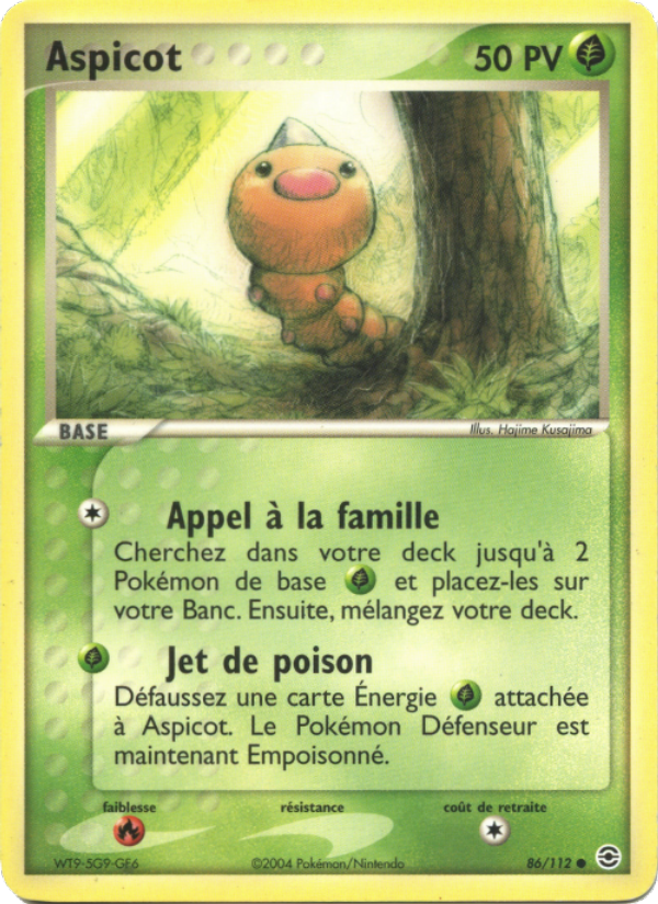 Aspicot 86 — EX FireRed & LeafGreen (French Pokémon TCG card)