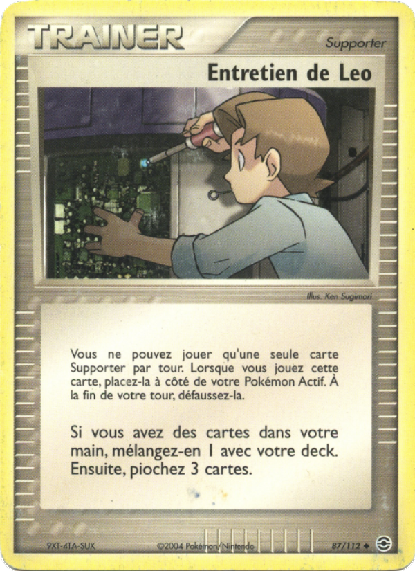 Entretien de Leo 87 — EX FireRed & LeafGreen (French Pokémon TCG card)