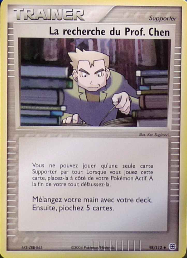 La recherche du Prof. Chen 98 — EX FireRed & LeafGreen (French Pokémon TCG card)