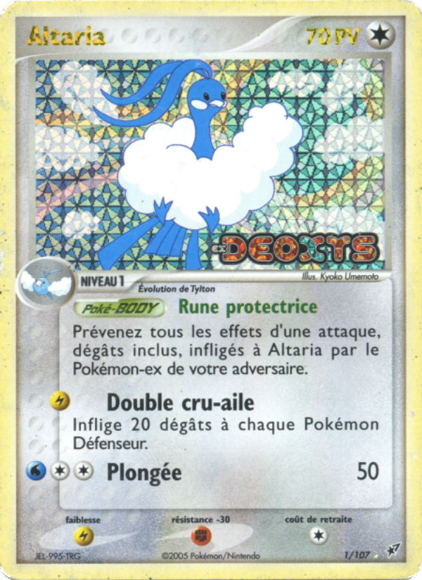 Altaria 1 — EX Deoxys (French Pokémon TCG card)