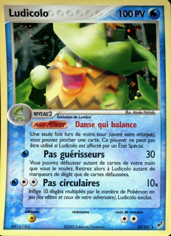 Ludicolo 10 — EX Deoxys (French Pokémon TCG card)