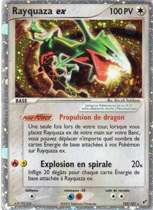 Rayquaza ex 102 — EX Deoxys (French Pokémon TCG card)