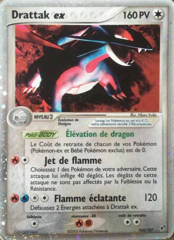 Drattak ex 103 — EX Deoxys (French Pokémon TCG card)