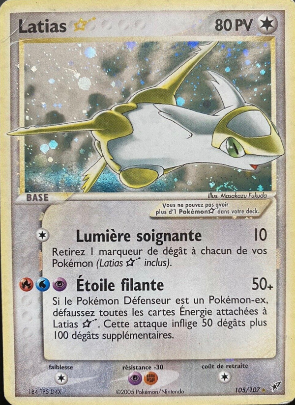 Latias ☆ 105 — EX Deoxys (French Pokémon TCG card)