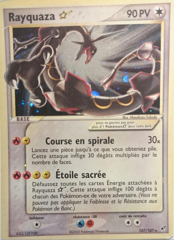Rayquaza ☆ 107 — EX Deoxys (French Pokémon TCG card)