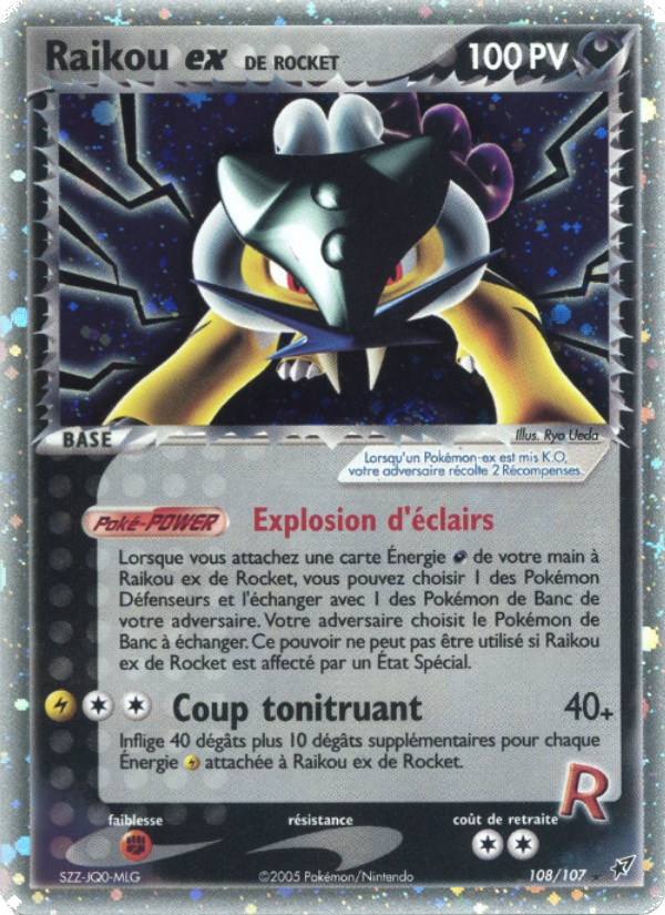 Raikou ex de Rocket 108 — EX Deoxys (French Pokémon TCG card)