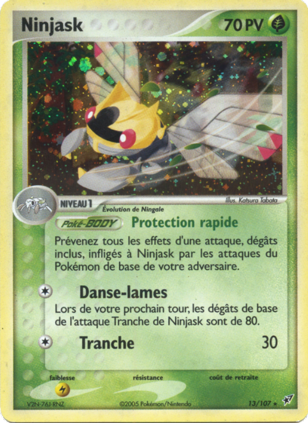 Ninjask 13 — EX Deoxys (French Pokémon TCG card)