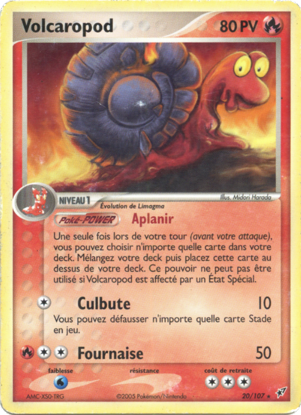 Volcaropod 20 — EX Deoxys (French Pokémon TCG card)