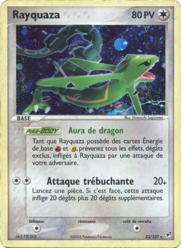 Rayquaza 22 — EX Deoxys (French Pokémon TCG card)