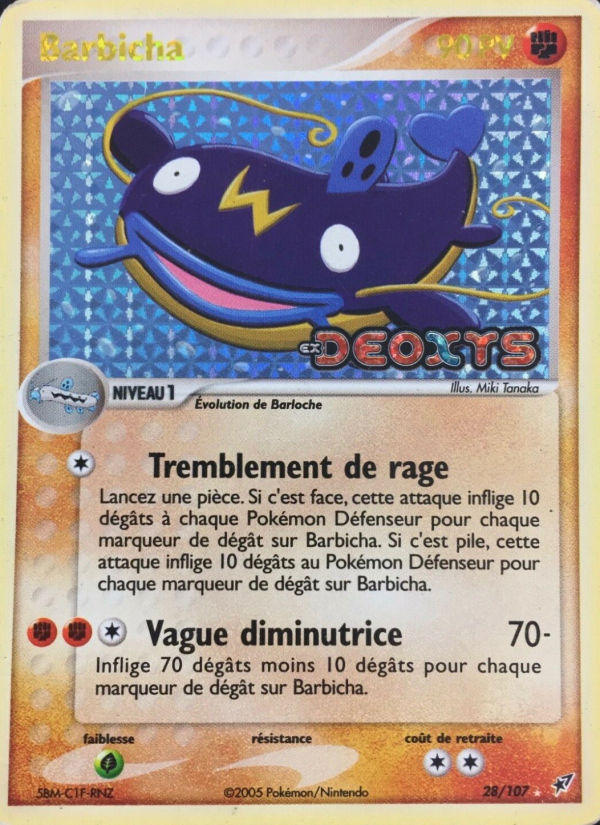 Barbicha 28 — EX Deoxys (French Pokémon TCG card)