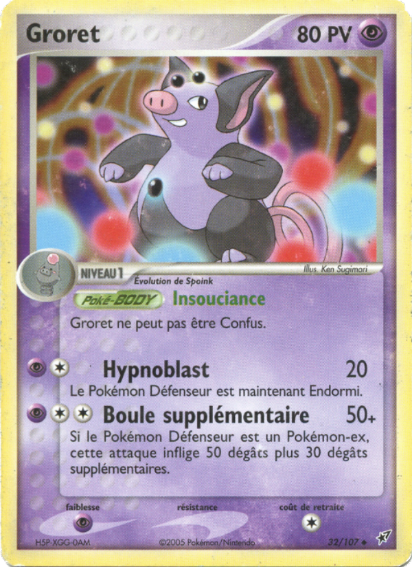 Groret 32 — EX Deoxys (French Pokémon TCG card)