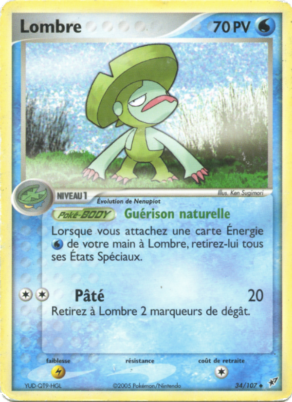 Lombre 34 — EX Deoxys (French Pokémon TCG card)
