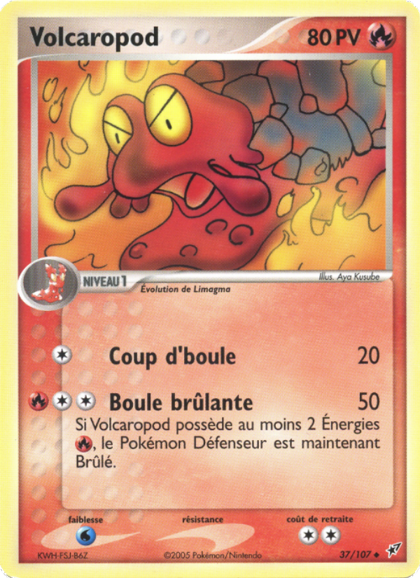 Volcaropod 37 — EX Deoxys (French Pokémon TCG card)