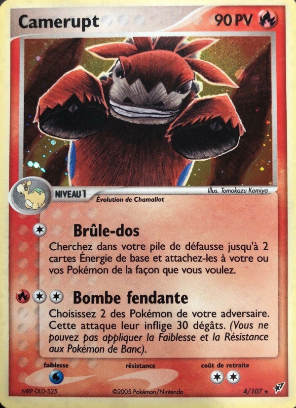 Camerupt 4 — EX Deoxys (French Pokémon TCG card)