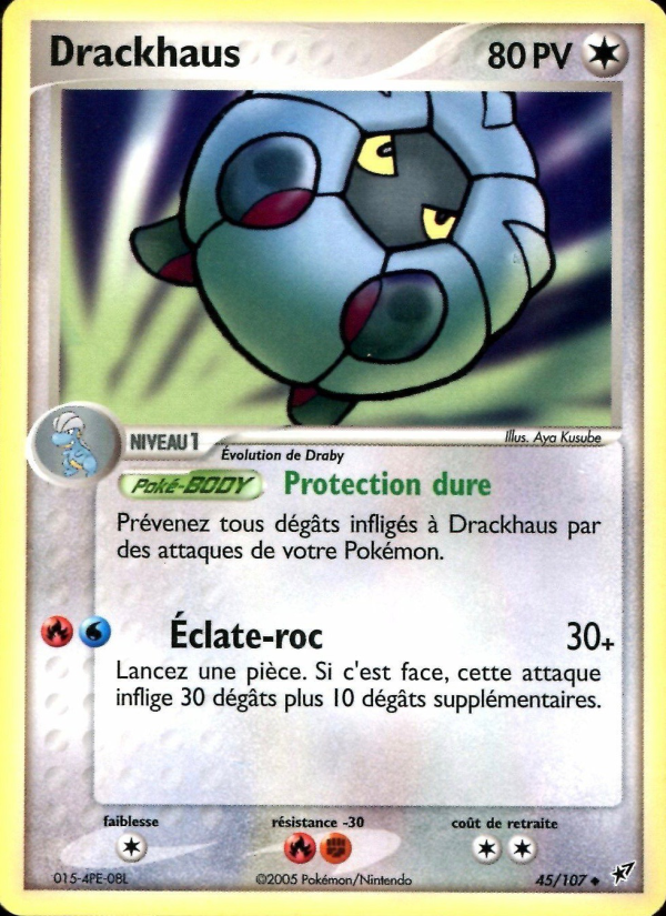 Drackhaus 45 — EX Deoxys (French Pokémon TCG card)