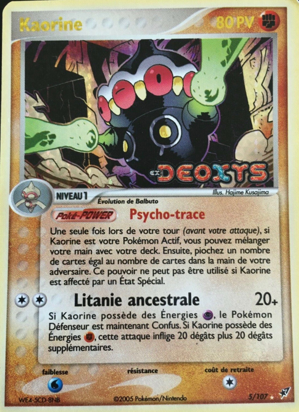 Kaorine 5 — EX Deoxys (French Pokémon TCG card)