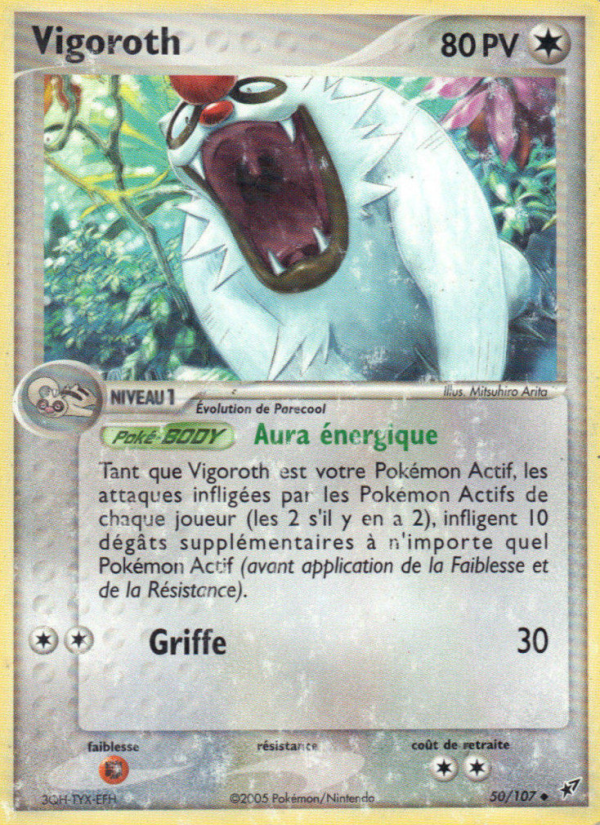 Vigoroth 50 — EX Deoxys (French Pokémon TCG card)