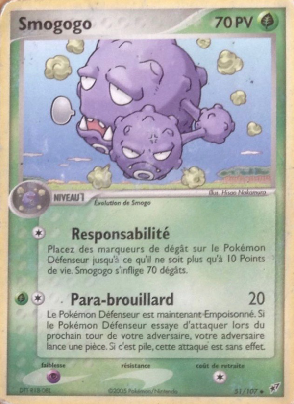 Smogogo 51 — EX Deoxys (French Pokémon TCG card)