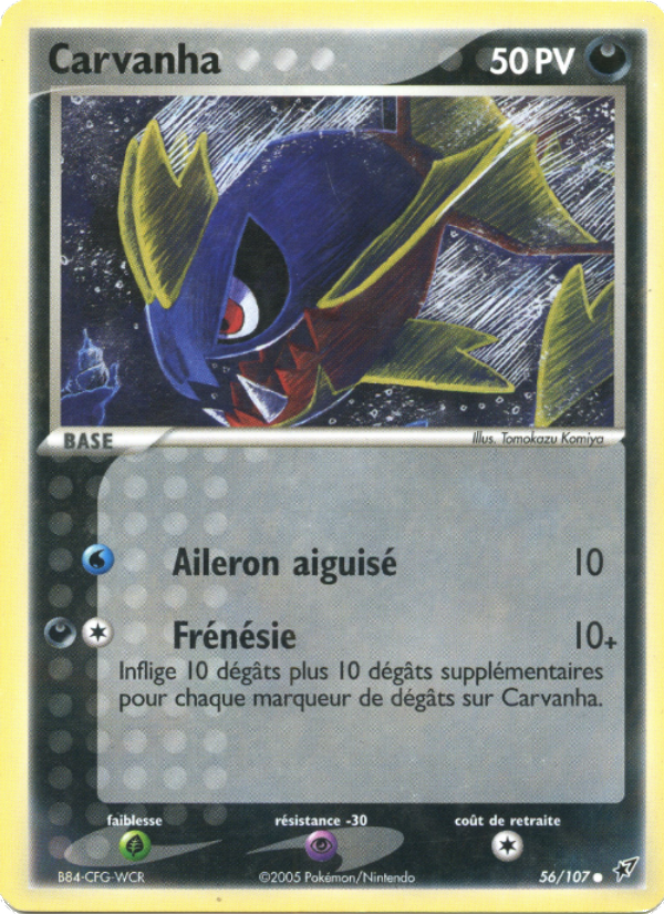 Carvanha 56 — EX Deoxys (French Pokémon TCG card)