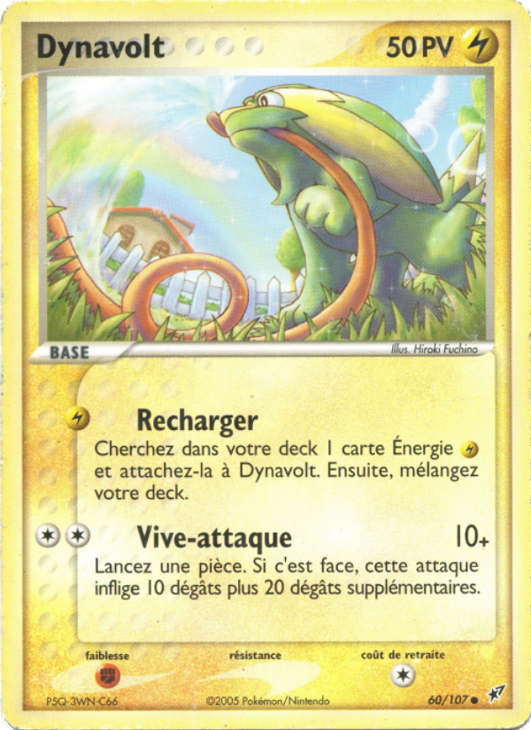 Dynavolt 60 — EX Deoxys (French Pokémon TCG card)
