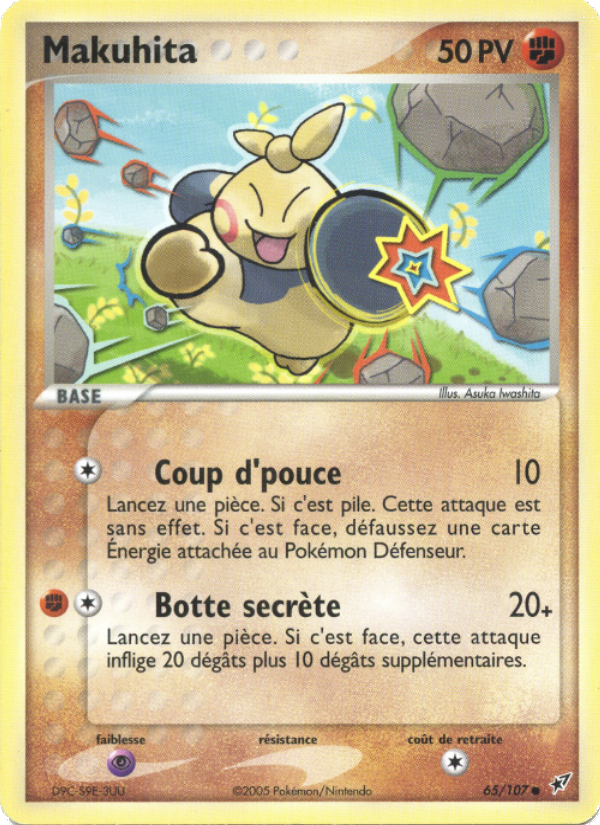 Makuhita 65 — EX Deoxys (French Pokémon TCG card)