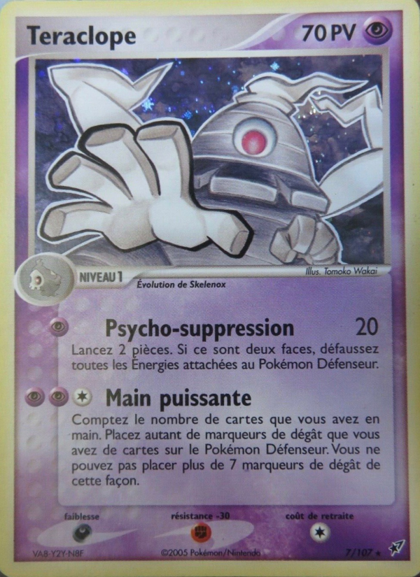 Teraclope 7 — EX Deoxys (French Pokémon TCG card)