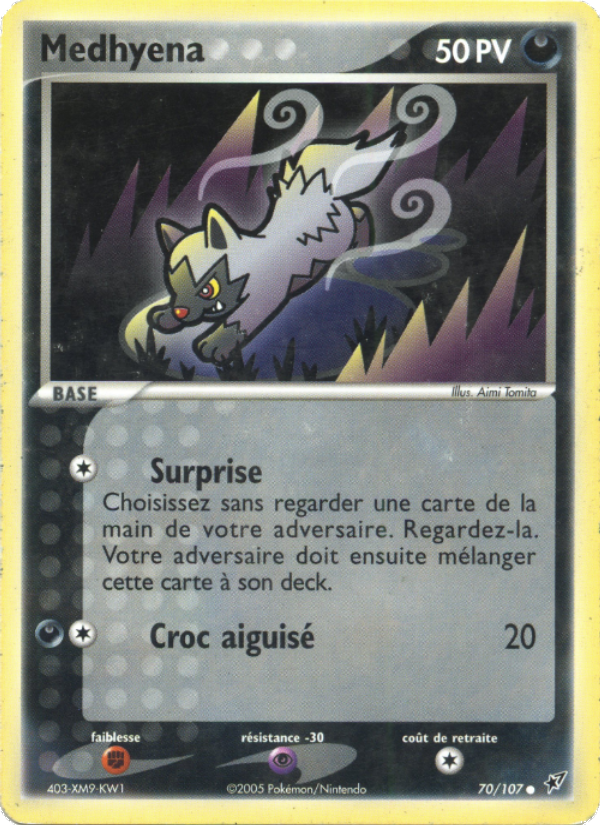 Medhyena 70 — EX Deoxys (French Pokémon TCG card)