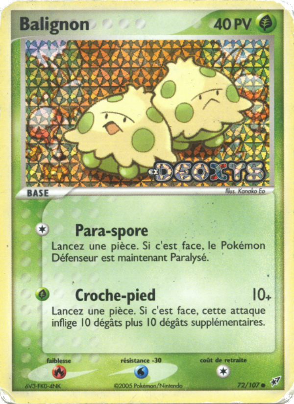 Balignon 72 — EX Deoxys (French Pokémon TCG card)