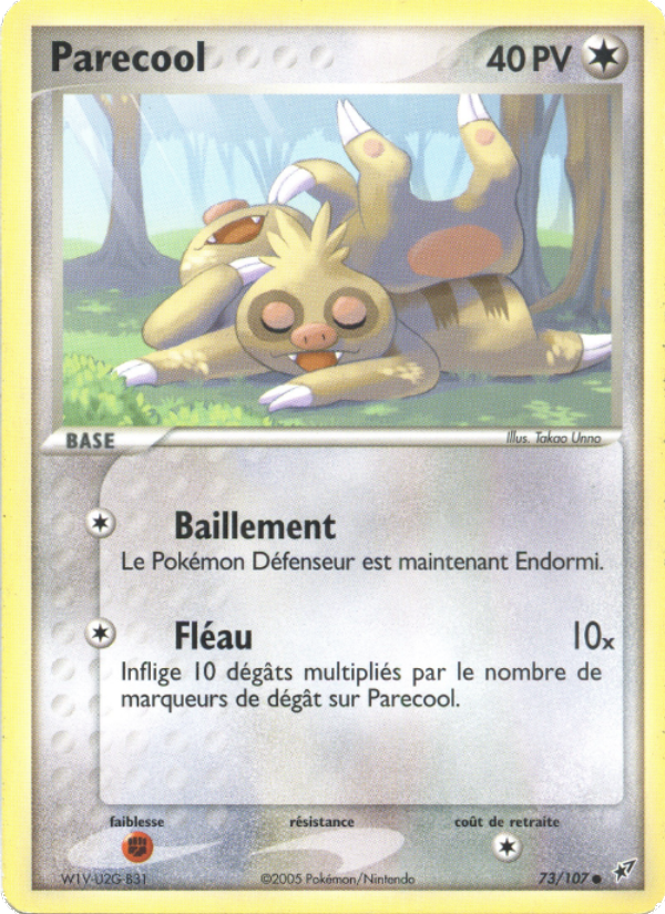 Parecool 73 — EX Deoxys (French Pokémon TCG card)