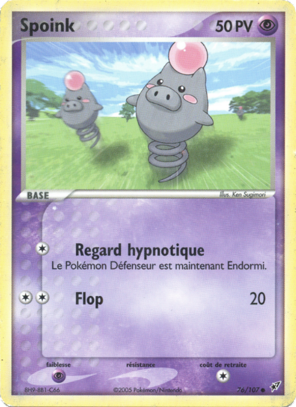 Spoink 76 — EX Deoxys (French Pokémon TCG card)