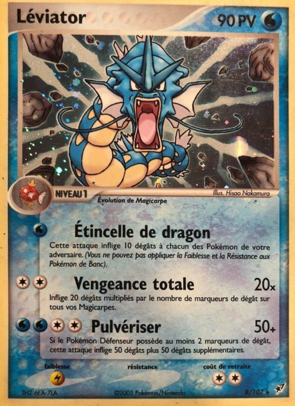 Léviator 8 — EX Deoxys (French Pokémon TCG card)