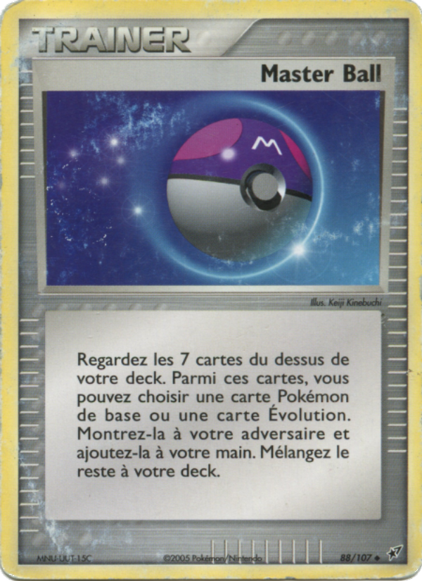 Master Ball 88 — EX Deoxys (French Pokémon TCG card)