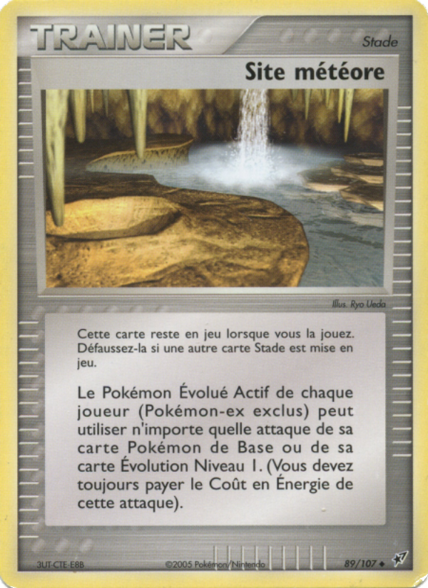 Site météore 89 — EX Deoxys (French Pokémon TCG card)