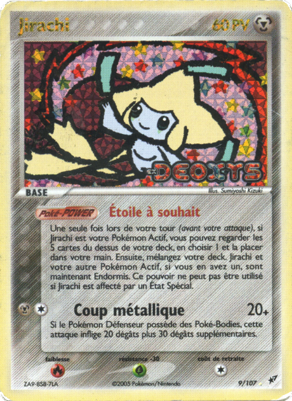 Jirachi 9 — EX Deoxys (French Pokémon TCG card)