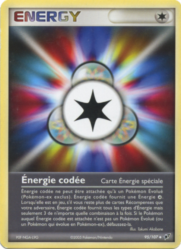 Énergie codée 95 — EX Deoxys (French Pokémon TCG card)
