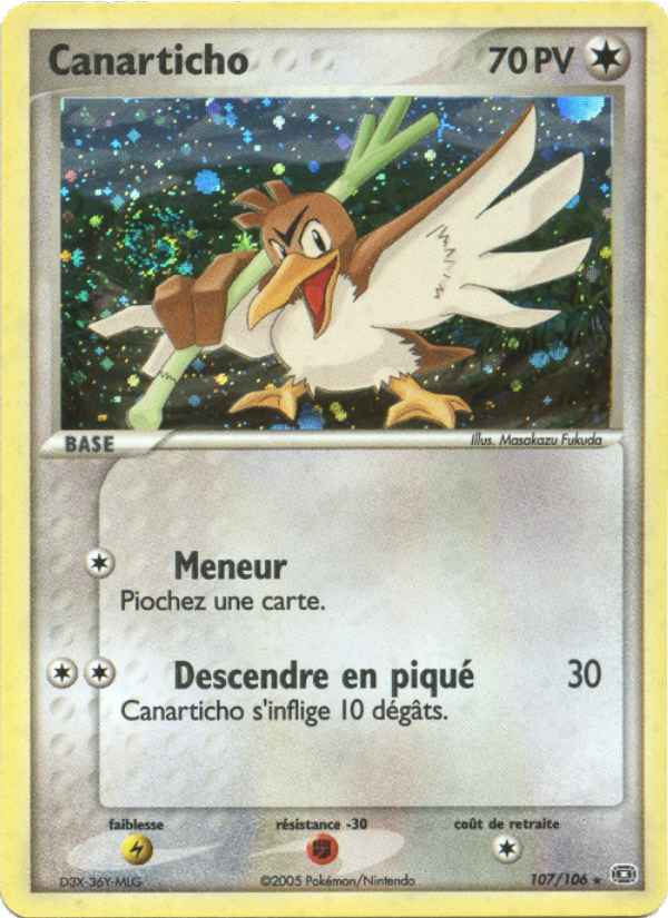 Canarticho 107 — EX Emerald (French Pokémon TCG card)