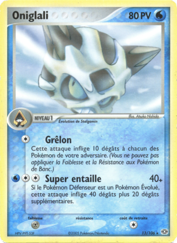 Oniglali 13 — EX Emerald (French Pokémon TCG card)
