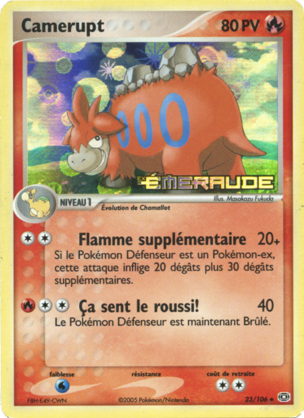 Camerupt 23 — EX Emerald (French Pokémon TCG card)