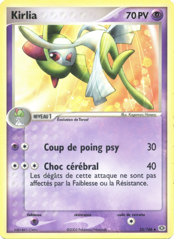 Kirlia 33 — EX Emerald (French Pokémon TCG card)