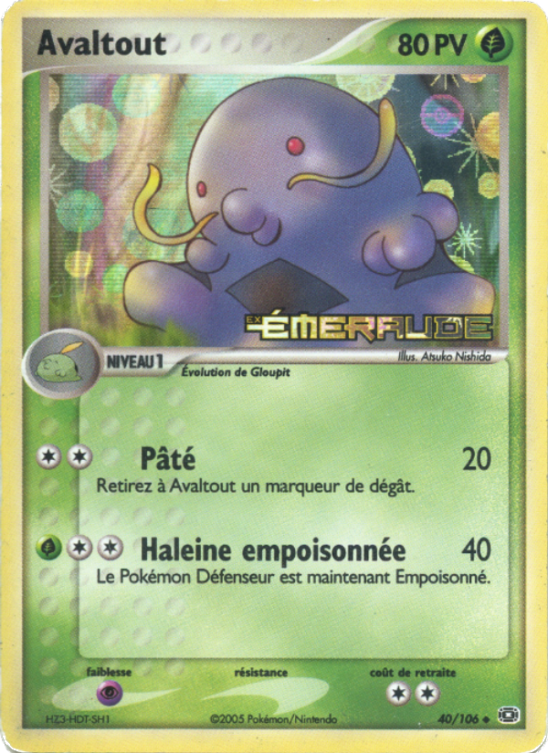 Avaltout 40 — EX Emerald (French Pokémon TCG card)