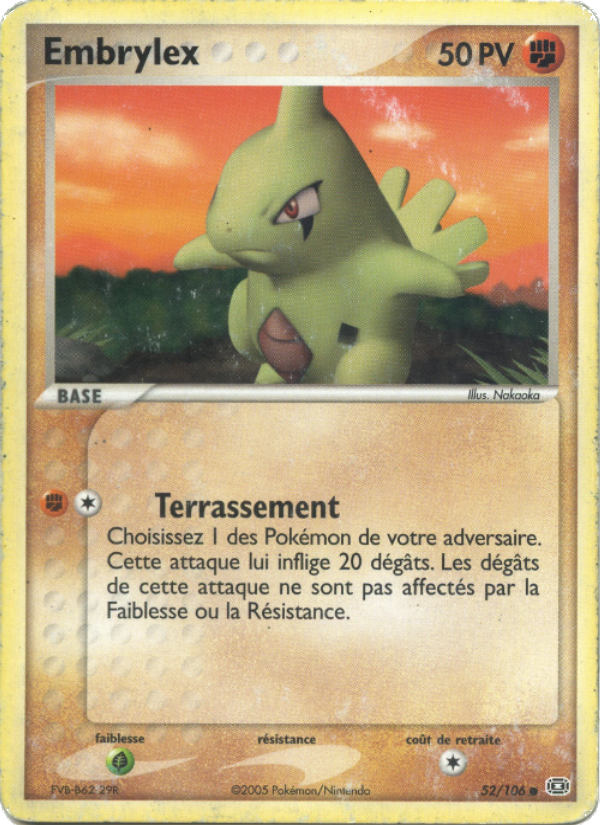 Embrylex 52 — EX Emerald (French Pokémon TCG card)