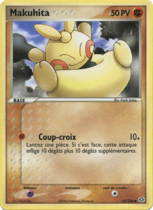 Makuhita 54 — EX Emerald (French Pokémon TCG card)