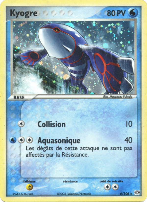 Kyogre 6 — EX Emerald (French Pokémon TCG card)