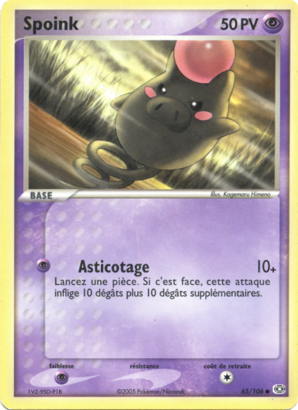 Spoink 65 — EX Emerald (French Pokémon TCG card)