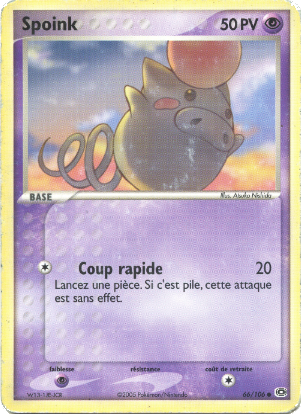 Spoink 66 — EX Emerald (French Pokémon TCG card)
