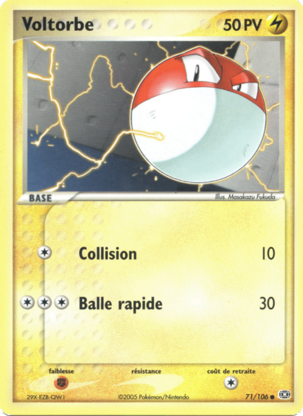 Voltorbe 71 — EX Emerald (French Pokémon TCG card)