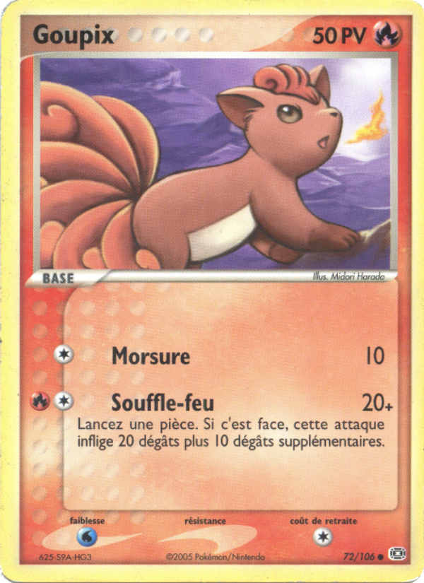 Goupix 72 — EX Emerald (French Pokémon TCG card)