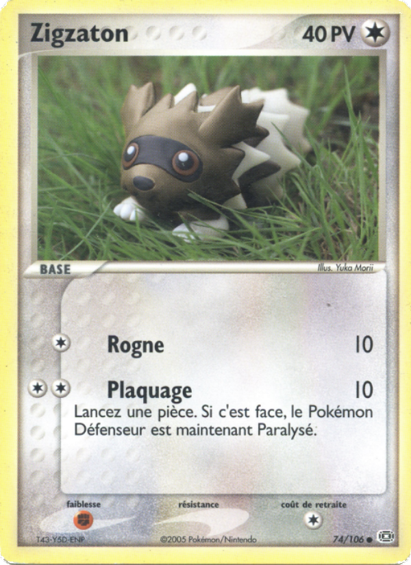 Zigzaton 74 — EX Emerald (French Pokémon TCG card)