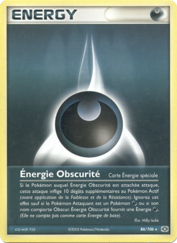 Énergie Obscurité 86 — EX Emerald (French Pokémon TCG card)