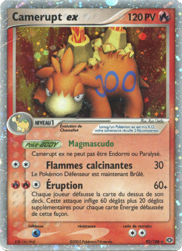 Camerupt ex 92 — EX Emerald (French Pokémon TCG card)